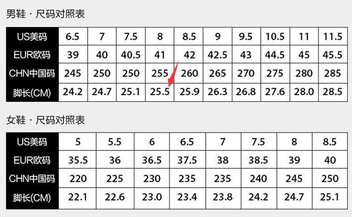 43的鞋码标准是多少厘米